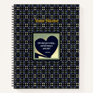 LIEBE, was Sie tun Notebook von Adiela Akoo Notizbuch