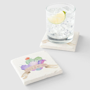 Liebe Wasserfarbe Kakteen Steinuntersetzer