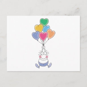 Liebe Wasserfarbe Niedlich Postkarte