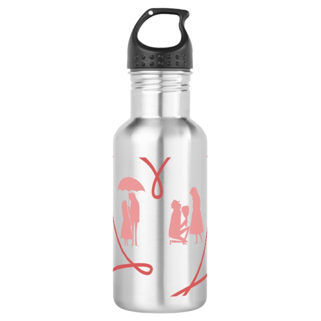 Liebe Wasserflasche Edelstahlflasche (Vorderseite)