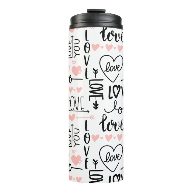 Liebe Wasserflasche Thermosbecher (Vorderseite)