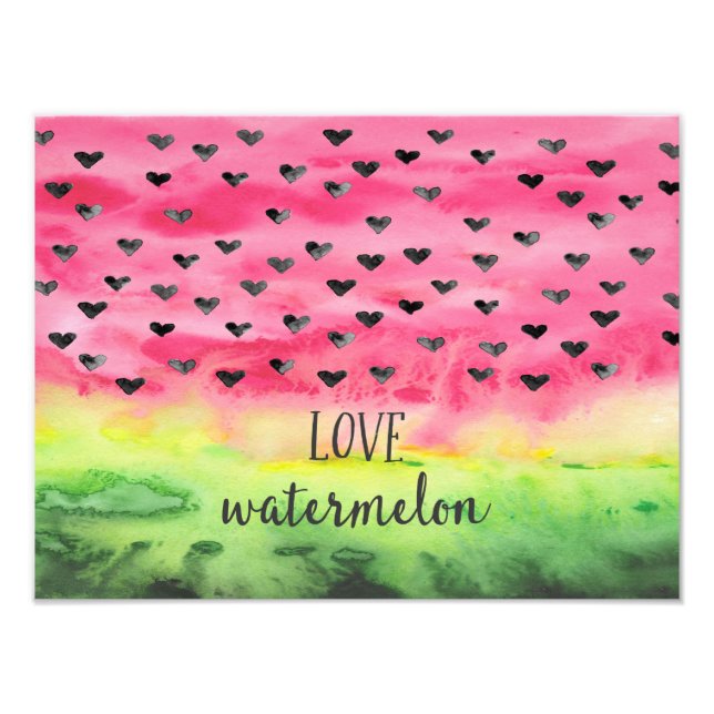 Liebe Watercolor Fotodruck (Vorne)