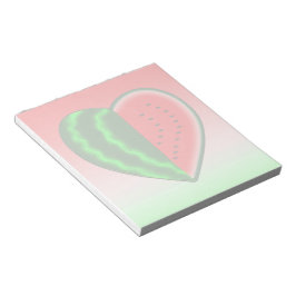 Liebe Watermelon Notizblock