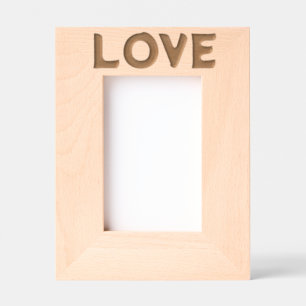 LIEBE WEDING LASER ETCHED HOLZ FOTO FRAME GEÄTZTE RAHMEN
