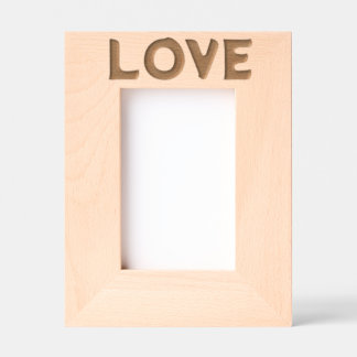 LIEBE WEDING LASER ETCHED HOLZ FOTO FRAME GEÄTZTE RAHMEN