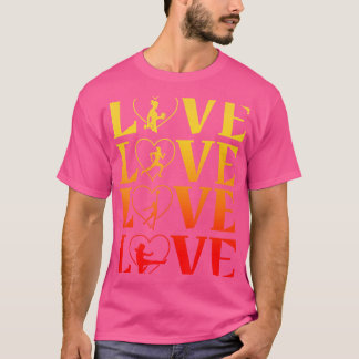 Liebe Weightlift Laufen Basketball Taekwondo Ka T-Shirt