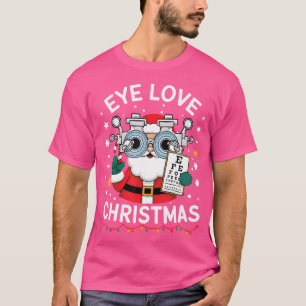 Liebe Weihnachten Optometriker Shirt Auge Doktor