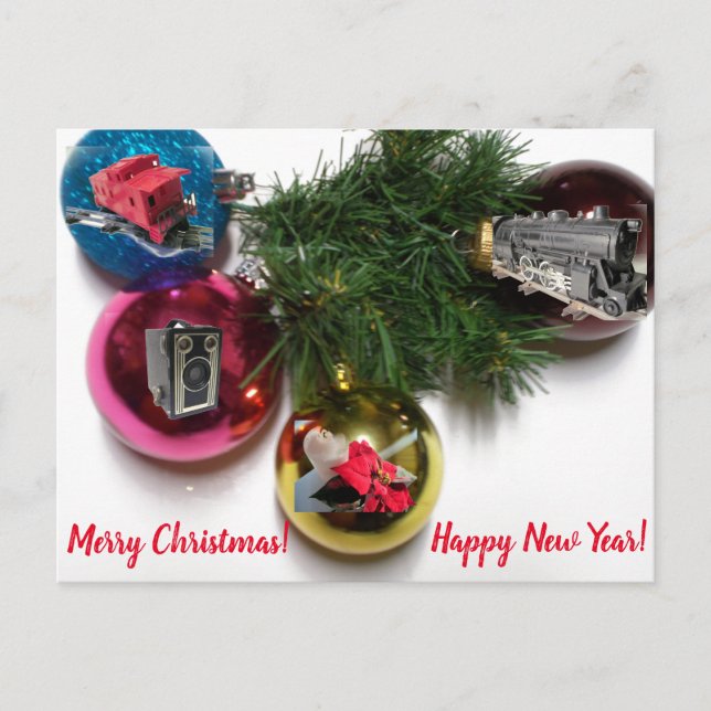 Liebe Weihnachten Postkarte (Vorderseite)