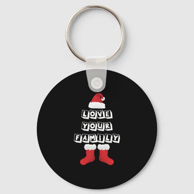 Liebe Weihnachten Schlüsselanhänger (Vorderseite)