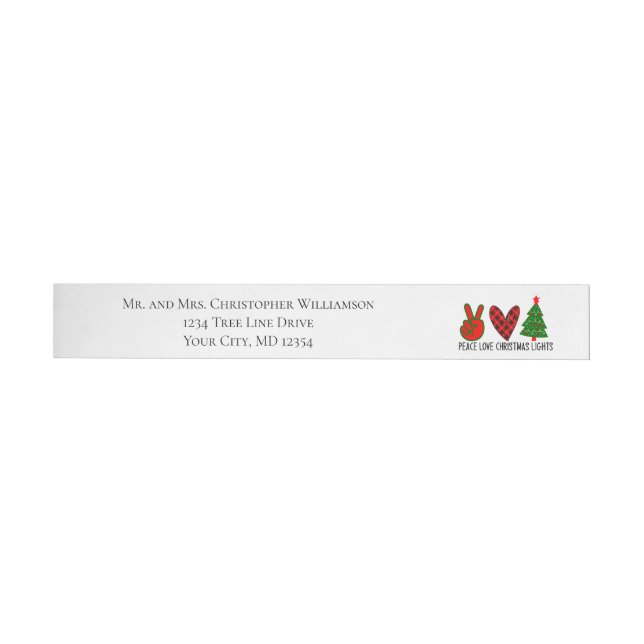 Liebe Weihnachten Weihnachten Rücksendeadresse (Person)