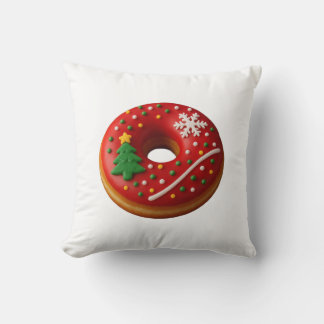 Liebe Weihnachtsdonut Wurf Kissen