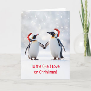 Liebe Weihnachtsfeiertag bis zum One I Liebe Pingu Karte