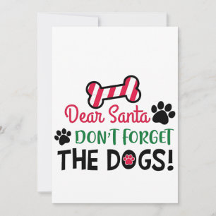 Liebe Weihnachtsmann Vergiss nicht die Weihnachtsz Dankeskarte