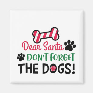 Liebe Weihnachtsmann Vergiss nicht die Weihnachtsz Magnet