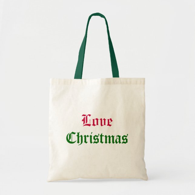 Liebe-WeihnachtsTasche Tragetasche (Vorne)