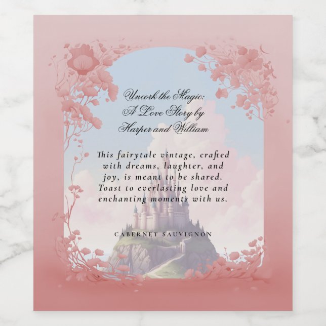 Liebe Weinetikett (Einzelnes Label)