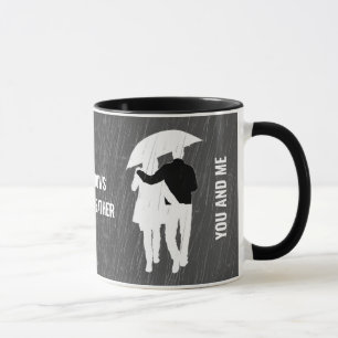 Liebe weiß, dass kein schlechtes Wetter anpassbar  Tasse