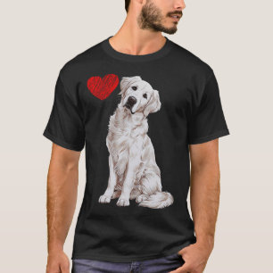 Liebe Weiße English Cream Golden Retriever Mutter  T-Shirt