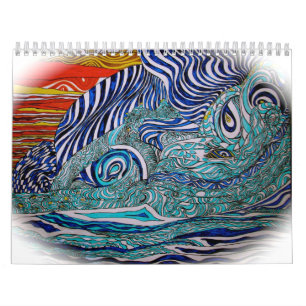 Liebe-Wellen-Kunst Calenar Kalender