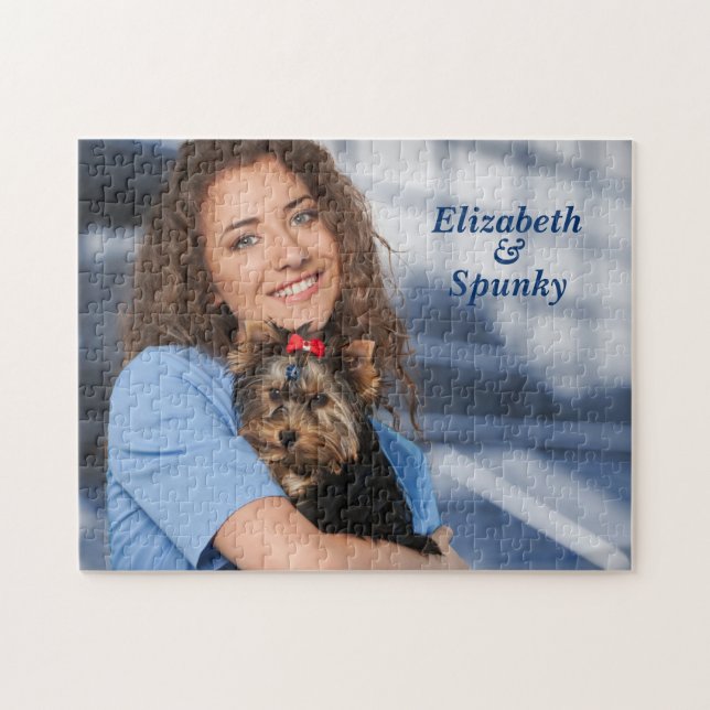 Liebe Welpen Hund Tier Foto personalisieren (Horizontal)
