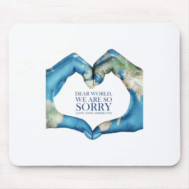 Liebe Welt war leider Vintag Mousepad (Vorne)