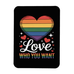 Liebe wen du willst Gay Pride LGBT Magnet