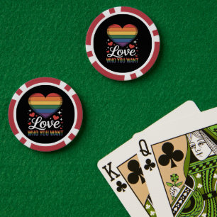 Liebe wen du willst Gay Pride LGBT Pokerchips