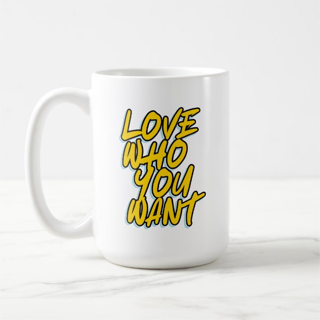 LIEBE WEN DU WILLST KAFFEETASSE (Links)