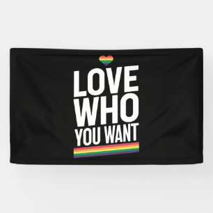 Liebe Wen Du Willst Regenbogen Schwule Pride Flagg Banner