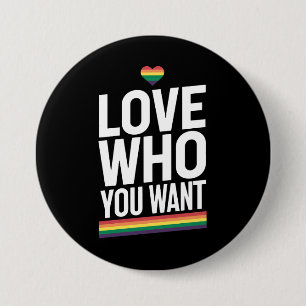 Liebe Wen Du Willst Regenbogen Schwule Pride Flagg Button
