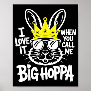 Liebe wenn Anruf Big Hoppa Shirt Männer Frauen Kin Poster