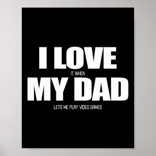 Liebe, wenn mein Vater mir Lasse, Videospiel 1 zu  Poster
