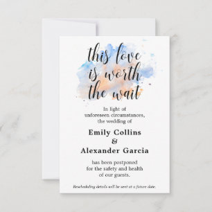 Liebe wert Hochzeitskarte RSVP Karte