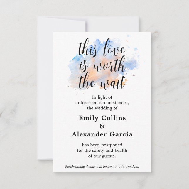 Liebe wert | Hochzeitskarte RSVP Karte (Vorderseite)