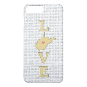 LIEBE West Virginia Staat Karte Case-Mate iPhone Hülle