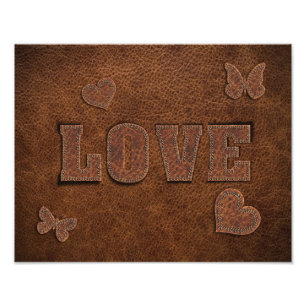 Liebe Western Style Fotodruck