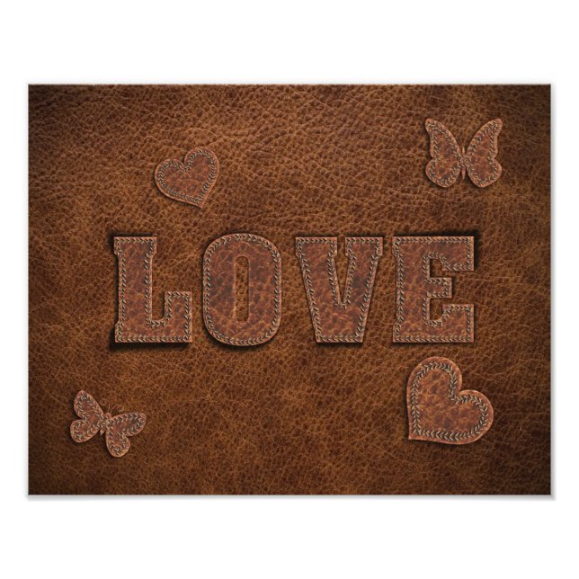 Liebe Western Style Fotodruck (Vorne)