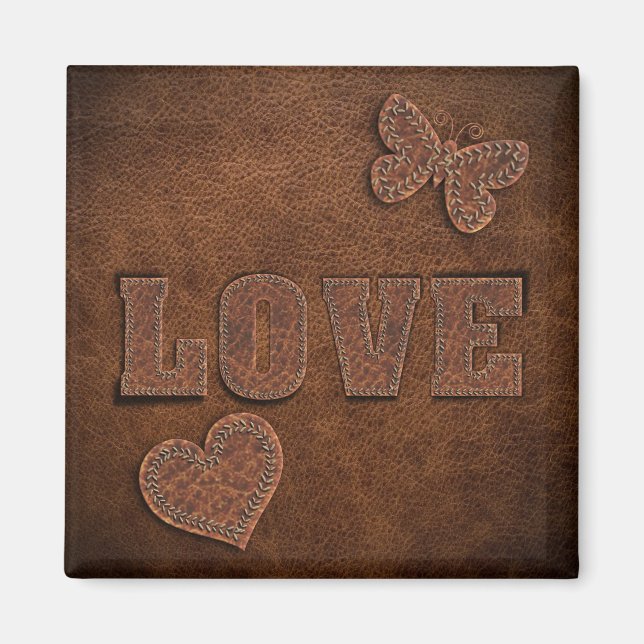 Liebe Western Style Magnet (Vorne)