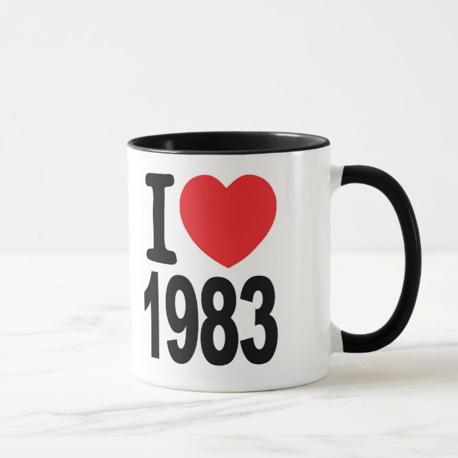 Liebe Westfield Wiedersehen I Kaffee-Tasse 1983 Tasse (Rechts)