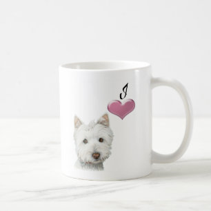 Liebe Westie Hundekunst-Tasse Kaffeetasse