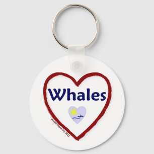 Liebe Whales Schlüsselanhänger
