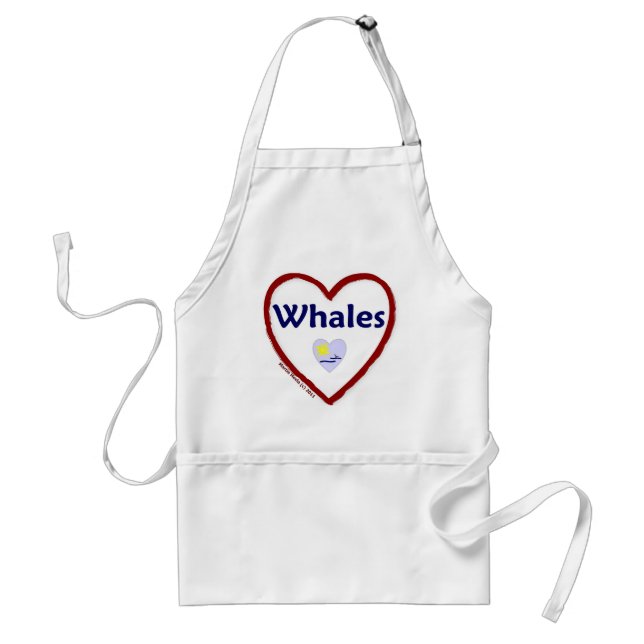 Liebe Whales Schürze (Vorne)