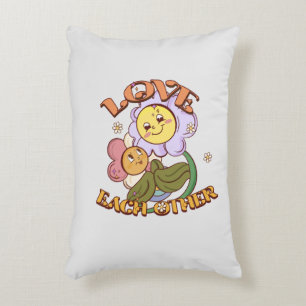 Liebe Whimsisches Blumendesign Dekokissen