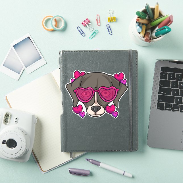 Liebe Whippet Aufkleber (iPad Hülle)