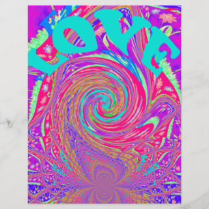 Liebe Whirlpool faszinierend Cyan Text Art Graphic