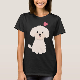 Liebe White Shih Poo Shihpoo Shih Tzu Poodle Mix T-Shirt