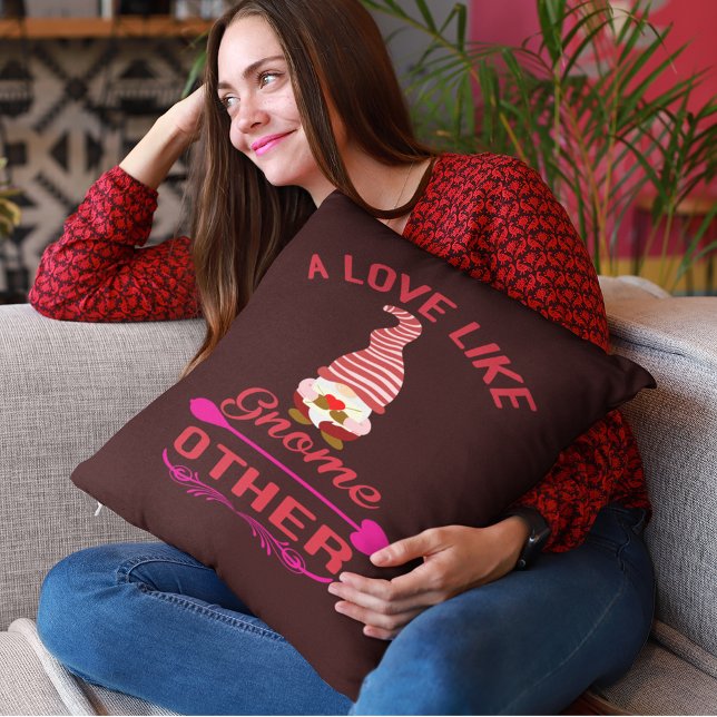 Liebe wie Gnome, Valentine Kissen (Love Like Gnome Other Valentine Throw Pillow)