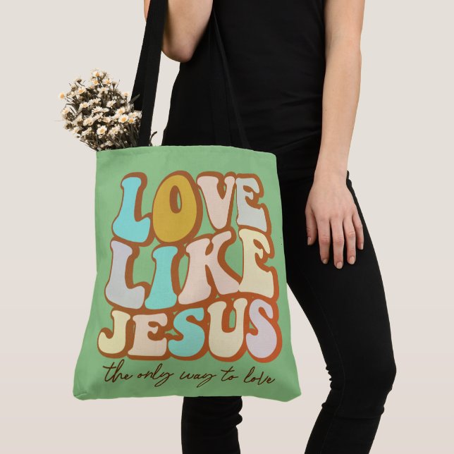 Liebe wie Jesus Christlich Tasche (Von Nahem)