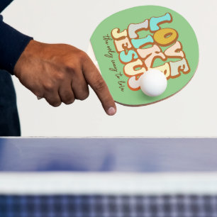 Liebe wie Jesus Christlich Tischtennis Schläger