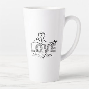 Liebe wie Jesus Christliche Typografie-Design Milchtasse